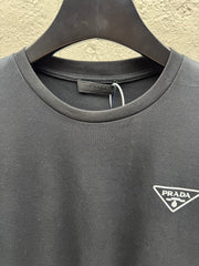 Printed crew neck short-sleeved top