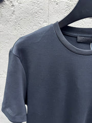 Printed crew neck short-sleeved top