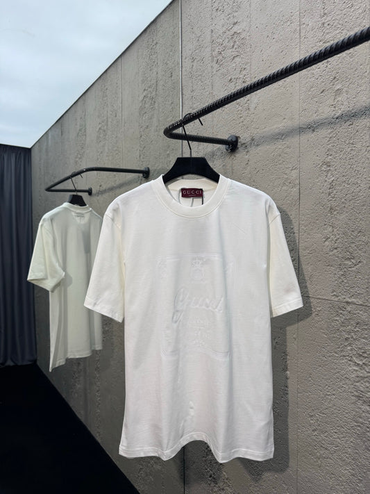 Plastisol Printed Crew Neck Short-Sleeve T-Shirt