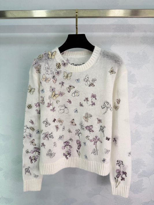 3D Butterfly Knit Sweater