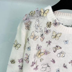 3D Butterfly Knit Sweater