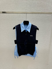 Knitted Vest Two-Piece Set