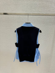 Knitted Vest Two-Piece Set