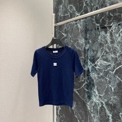 Diamond Pattern Knit Short-Sleeve Top