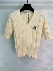 V-neck Knit Cardigan