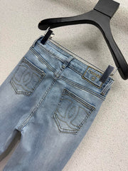 High-waisted stretch cropped cigarette pants