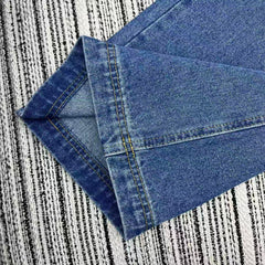 Logo straight-leg wide-leg jeans