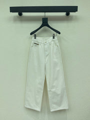 White Jeans with Lettering