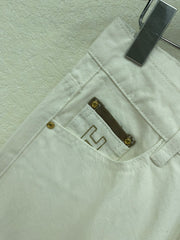 White Jeans with Lettering