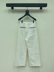White Jeans with Lettering