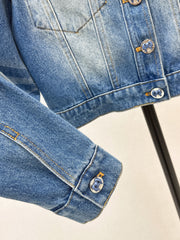 Distressed Washed Denim Set