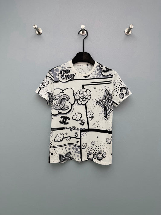 Comic Strip Print T-Shirt