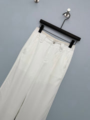 Linen Wide-Leg Casual Pants