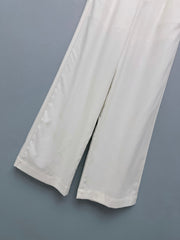 Linen Wide-Leg Casual Pants