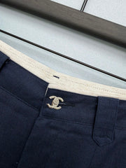 Linen Wide-Leg Casual Pants