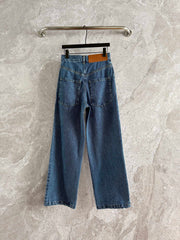 Burnished Straight-Leg Jeans