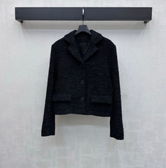 Collared Woven Dress Jacket