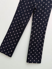 Printed Straight-Leg Casual Pants