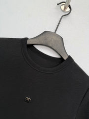 Jacquard Knit Short-Sleeve T-Shirt