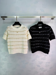 Knitted Short-Sleeve T-Shirt