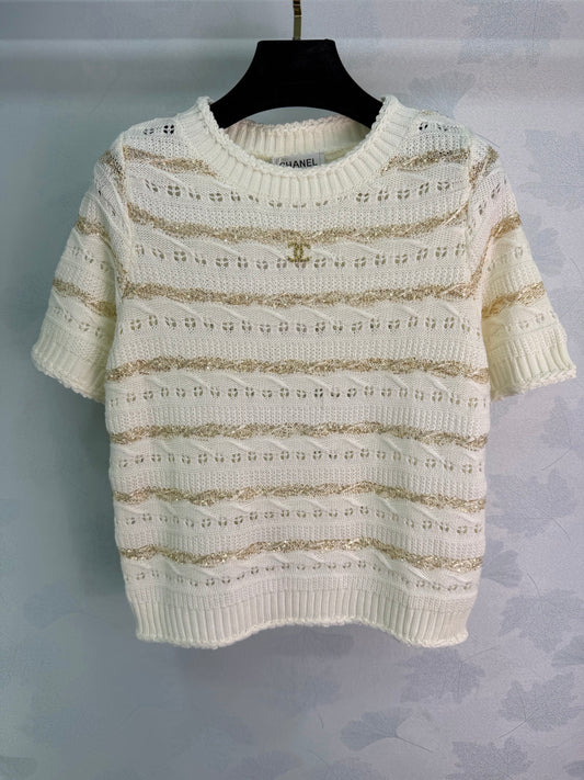 Knitted Short-Sleeve T-Shirt