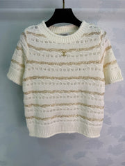 Knitted Short-Sleeve T-Shirt