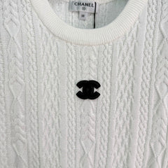 Embroidered Knit Short-Sleeve T-Shirt