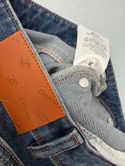 Retro-wash high-waisted wide-leg jeans