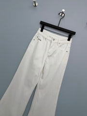 Retro-wash high-waisted wide-leg jeans