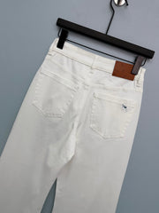 Retro-wash high-waisted wide-leg jeans