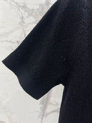 Floral-Embroidered Crew-Neck Knit Sweater