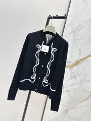 Embroidered Knit Cardigan