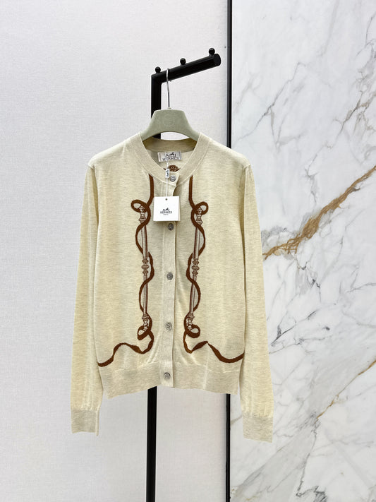 Embroidered Knit Cardigan