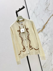 Embroidered Knit Cardigan