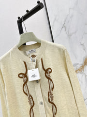 Embroidered Knit Cardigan