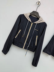 Lightweight Windbreaker Jacket & Skirt Set