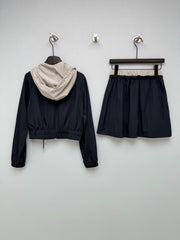Lightweight Windbreaker Jacket & Skirt Set
