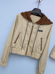 Lightweight Windbreaker Jacket & Skirt Set