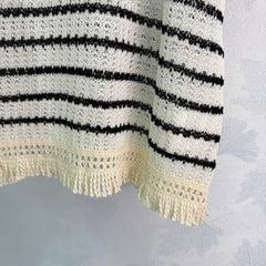 Striped Knit Short-Sleeve T-Shirt