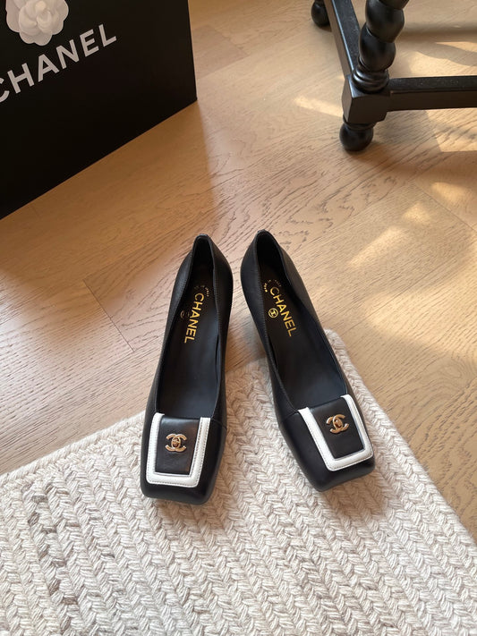 Chunky Heel Mary Janes with Backpack Buckle