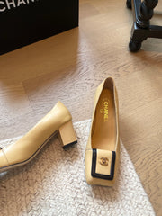 Chunky Heel Mary Janes with Backpack Buckle