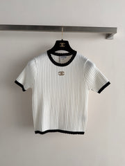 Short-Sleeve Knit Top