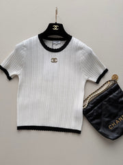 Short-Sleeve Knit Top