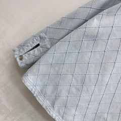 Quilted Denim Collared Top