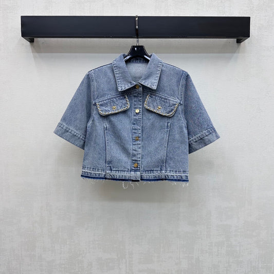 Fringed Denim Shirt