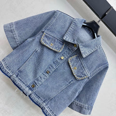 Fringed Denim Shirt