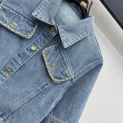 Fringed Denim Shirt