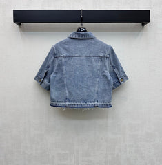 Fringed Denim Shirt