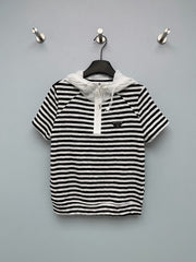 Short-Sleeve Half-Zip Hoodie