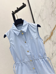 Sleeveless Collared Shirt